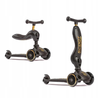 Trojkolesová kolobežka Scoot & Ride Black, Gold